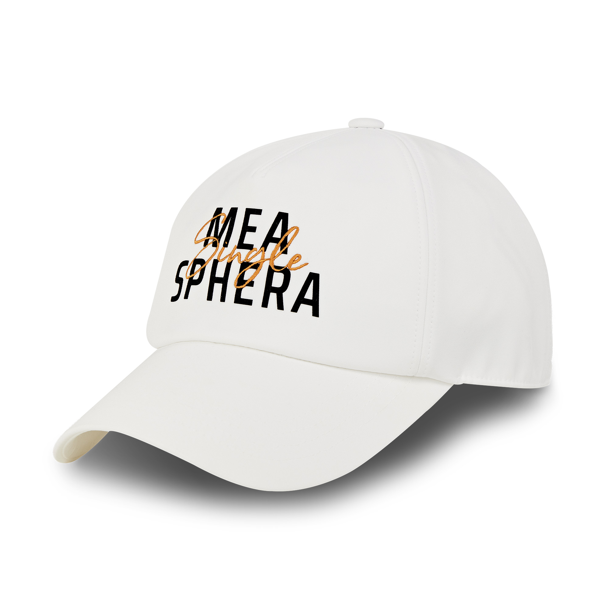 MEASPHERA [EXPRESS] SINGLE-EMBROIDERED BALL CAP WHITE